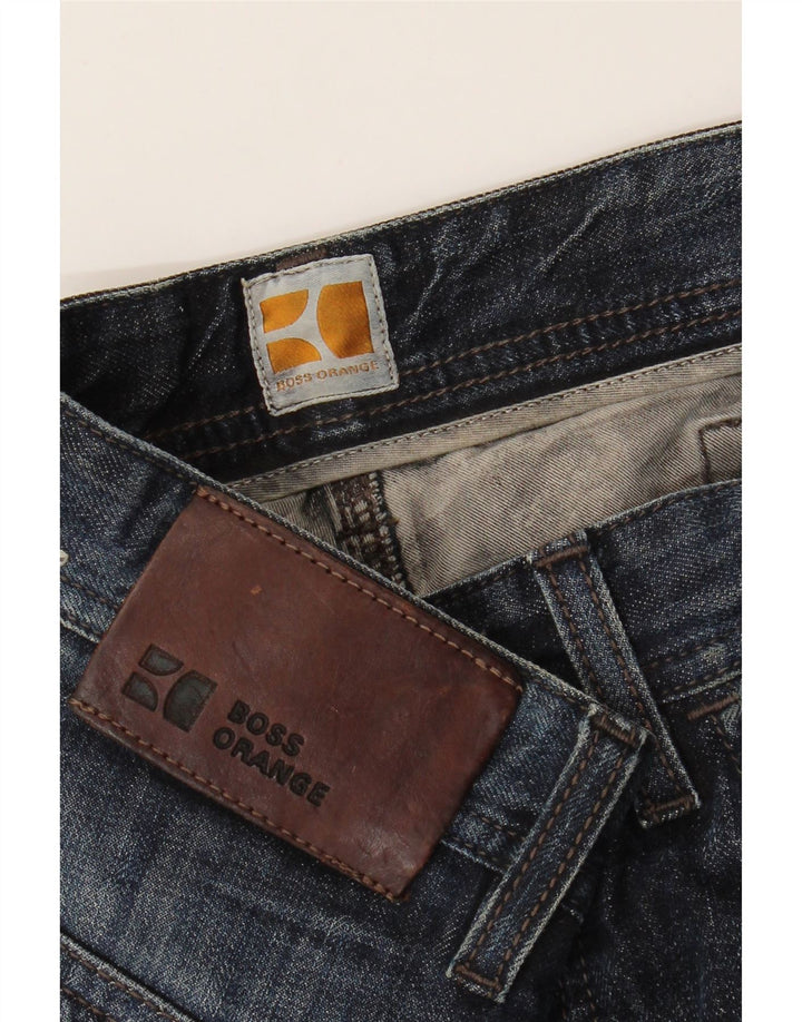 Jeans dritti da uomo Hugo Boss W36 L32 Blu Navy