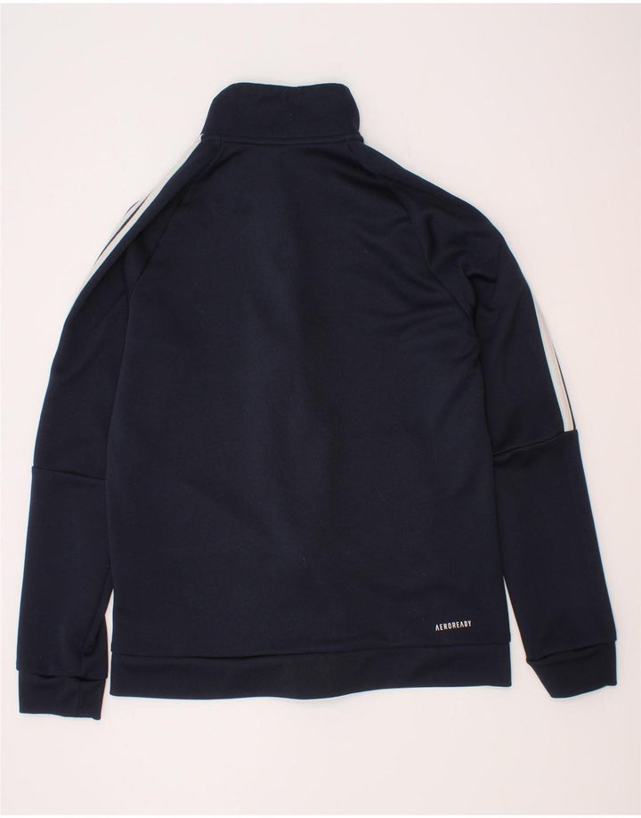 Giacca da tuta Adidas Aeroready da ragazzo 11-12 anni in poliestere blu navy
