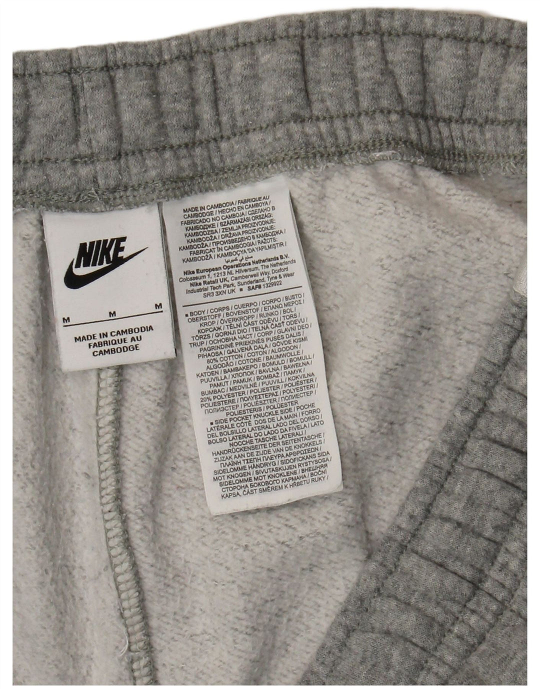 Pantaloni da tuta con grafica Nike da uomo, pantaloni da jogging, color grigio medio