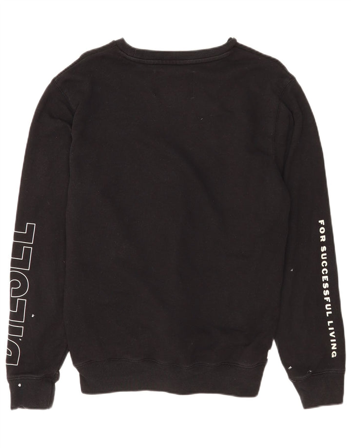 Felpa con grafica da donna Diesel UK 14 cotone nero medio