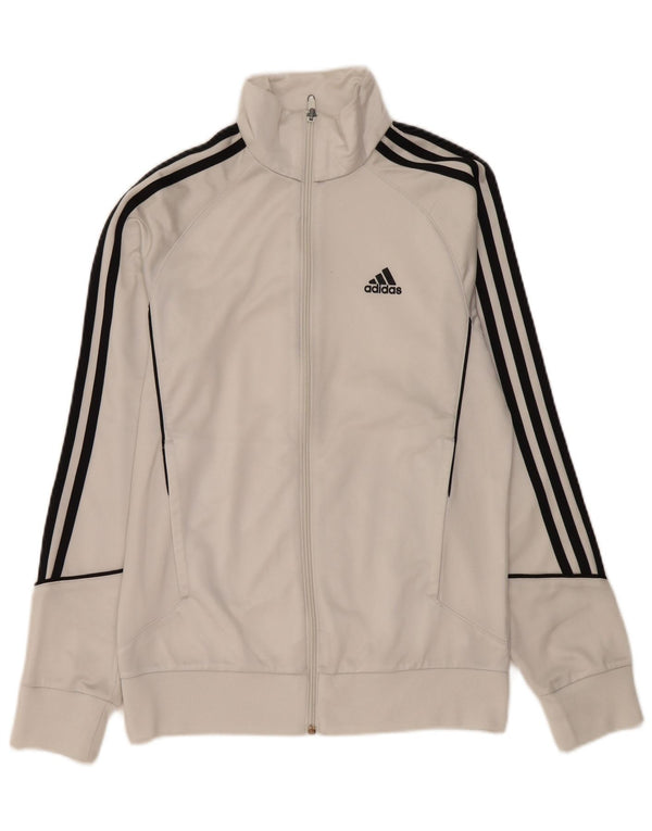 Giacca da tuta da uomo Adidas UK 36/38 Small Poliestere bianco