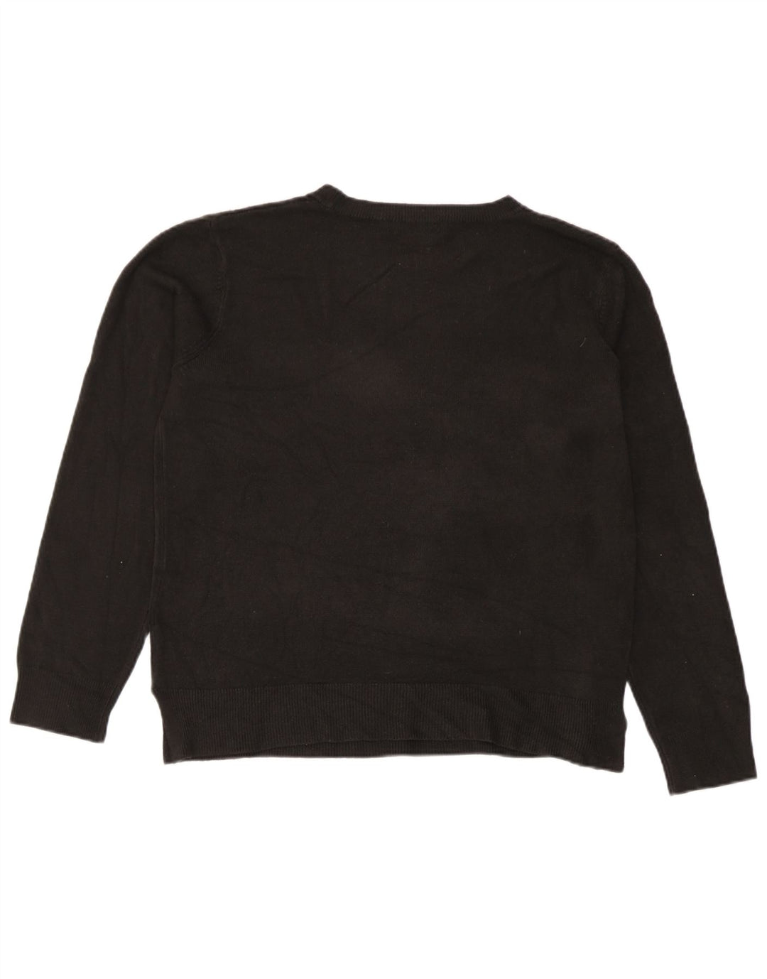 Maglione maglione girocollo da donna Marks & Spencer UK 14 acrilico nero medio