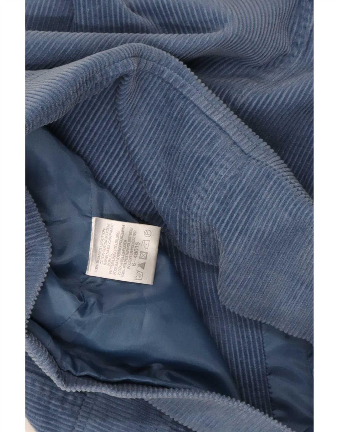 Giacca da donna in velluto a coste John Baner UK 16 grande cotone blu