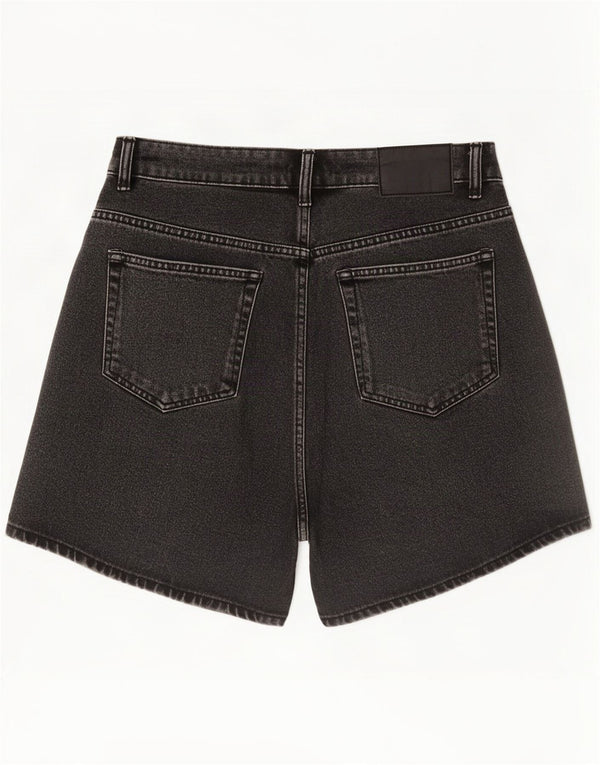 Pantaloncini di jeans da donna Zara EU 40 medi W30 cotone nero