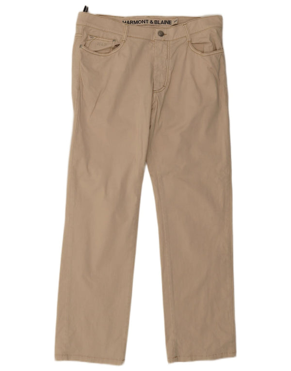 Pantaloni casual dritti da uomo Harmont & Blaine IT 50 Large W34 L30 Beige