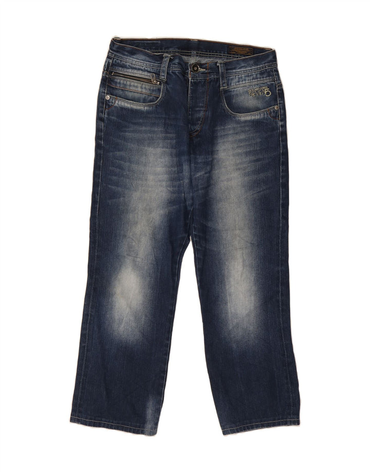 JACK & JONES Mens Straight Jeans W33 L32 Blue Vintage Jack & Jones and Second-Hand Jack & Jones from Messina Hembry 