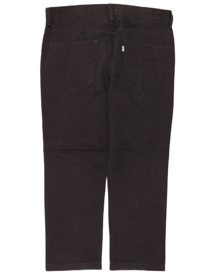 Pantaloni chino dritti da uomo Levi's W33 L25 cotone nero