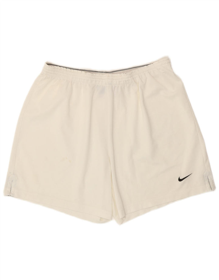 Pantaloncini sportivi Nike da uomo XL in poliestere bianco