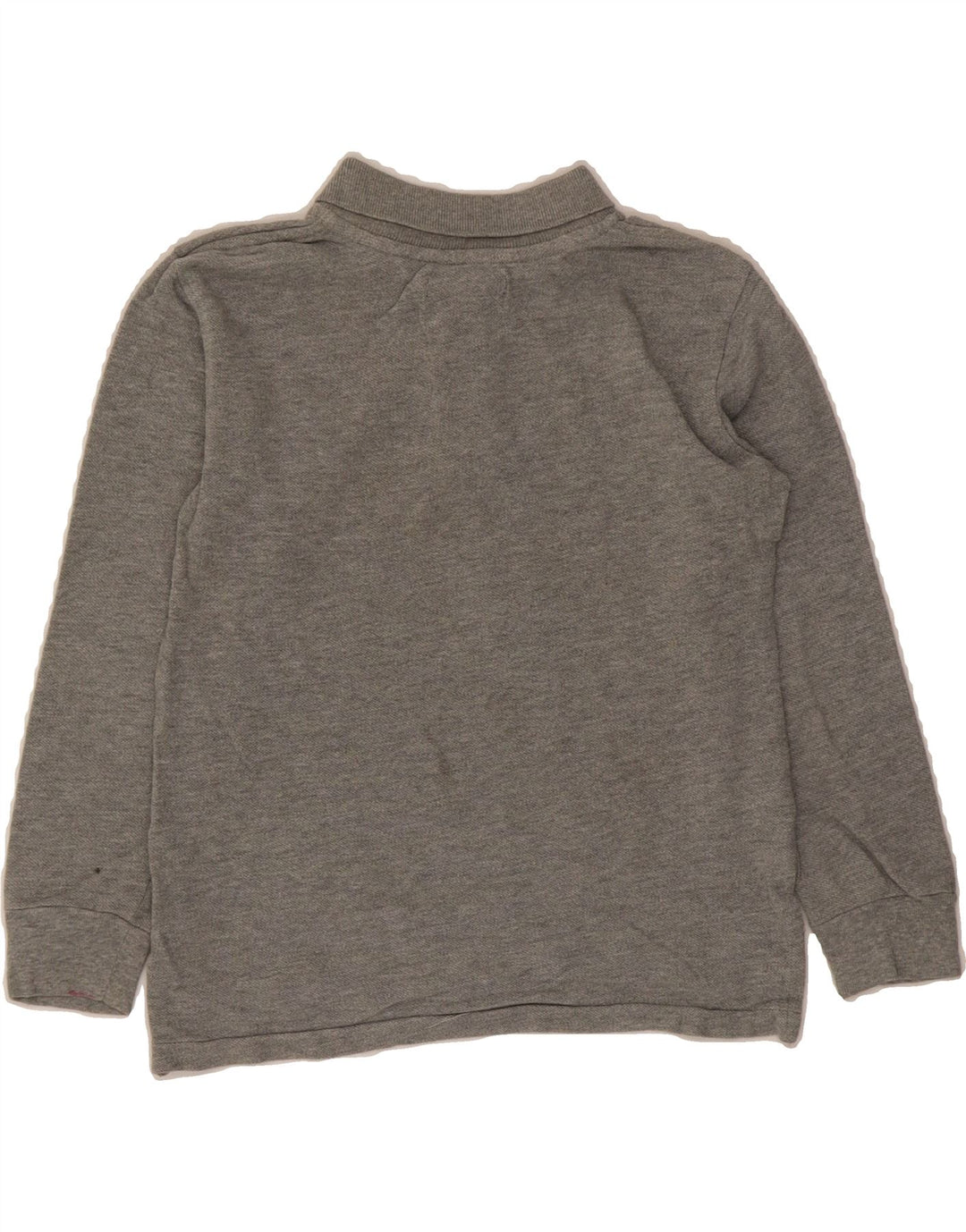 CHAPS Boys Long Sleeve Polo Shirt 5-6 Years Grey Cotton Vintage Chaps and Second-Hand Chaps from Messina Hembry 