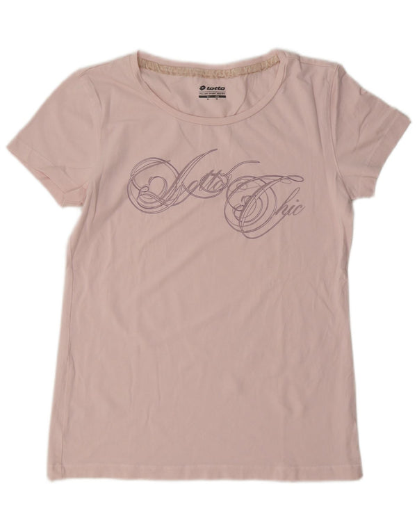 T-shirt grafica da donna Lotto Top UK 18 XL Rosa