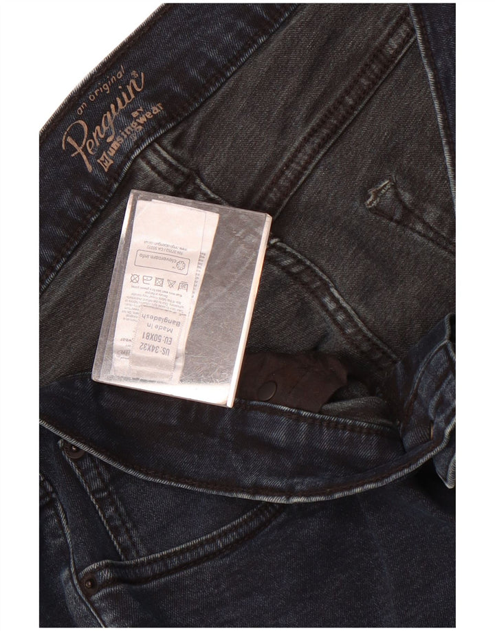 Jeans slim da uomo Penguin W34 L32 cotone blu navy