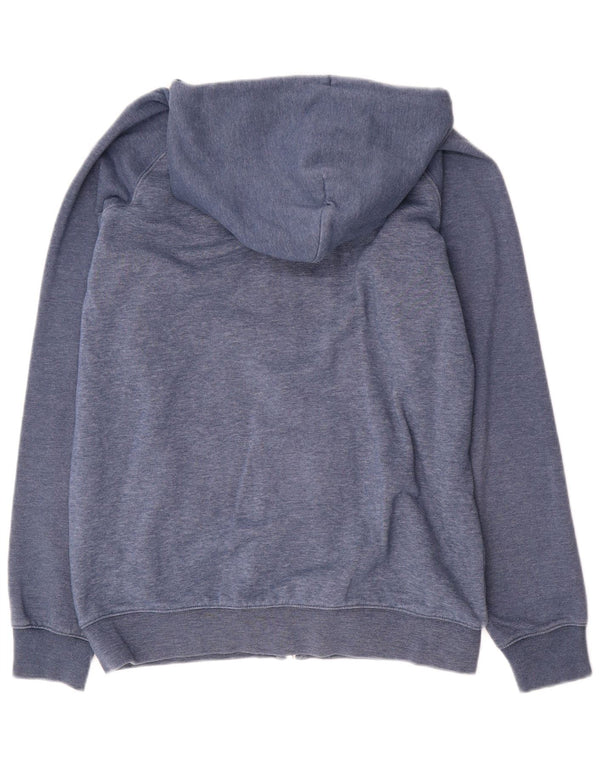 Maglione con cappuccio e zip da uomo Quiksilver in cotone blu medio