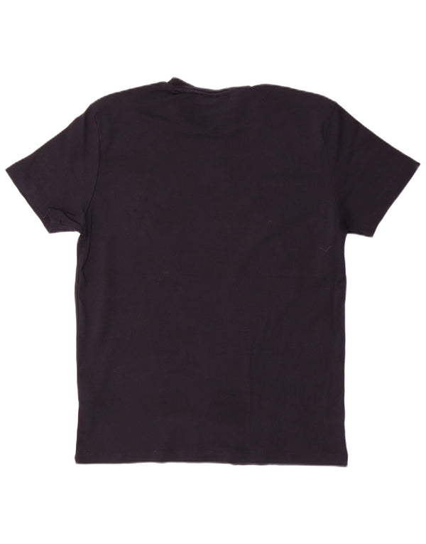 T-shirt grafica da uomo Emporio Armani Top in cotone nero medio