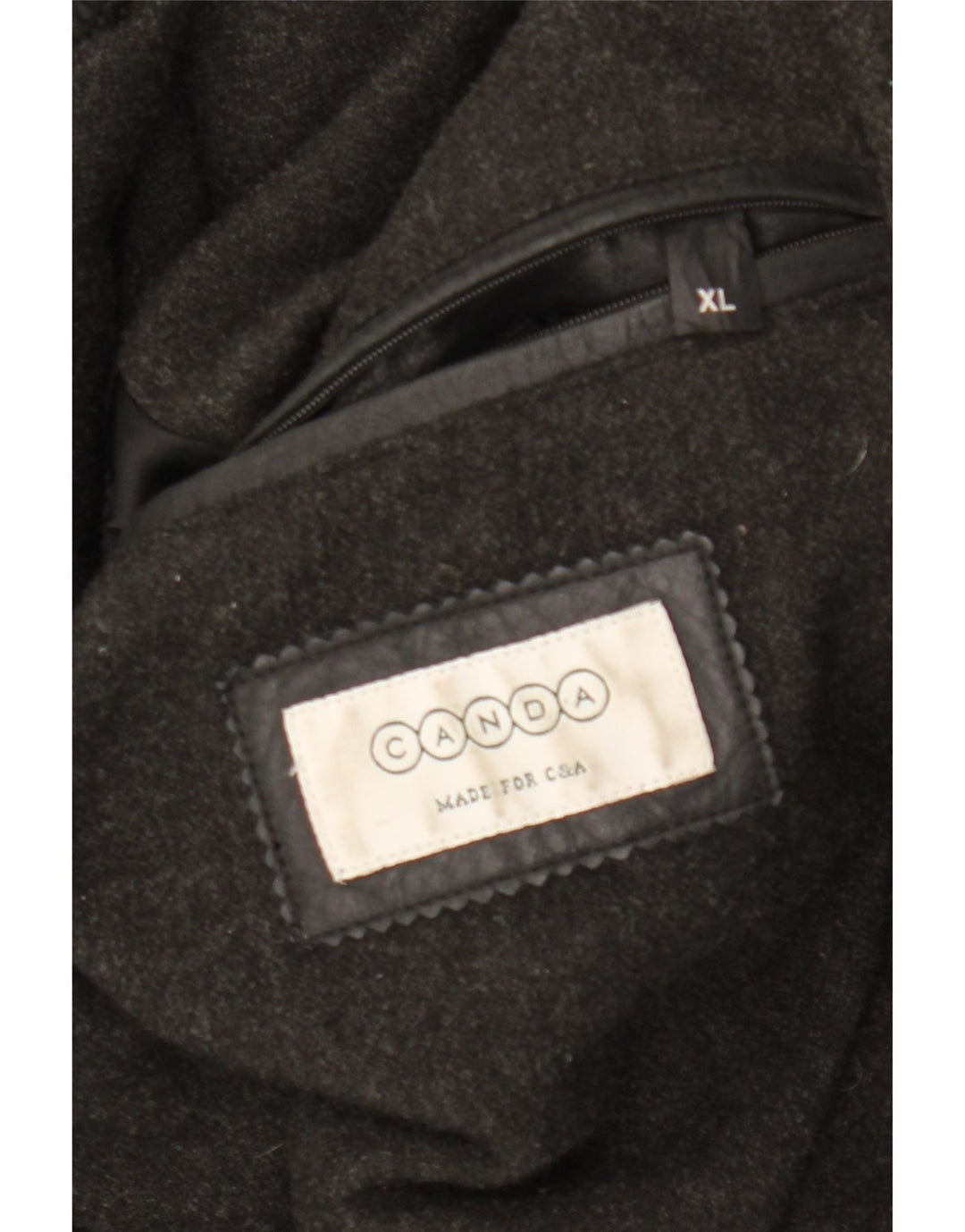 Giacca in pelle da uomo Canda UK 42 XL in pelle nera