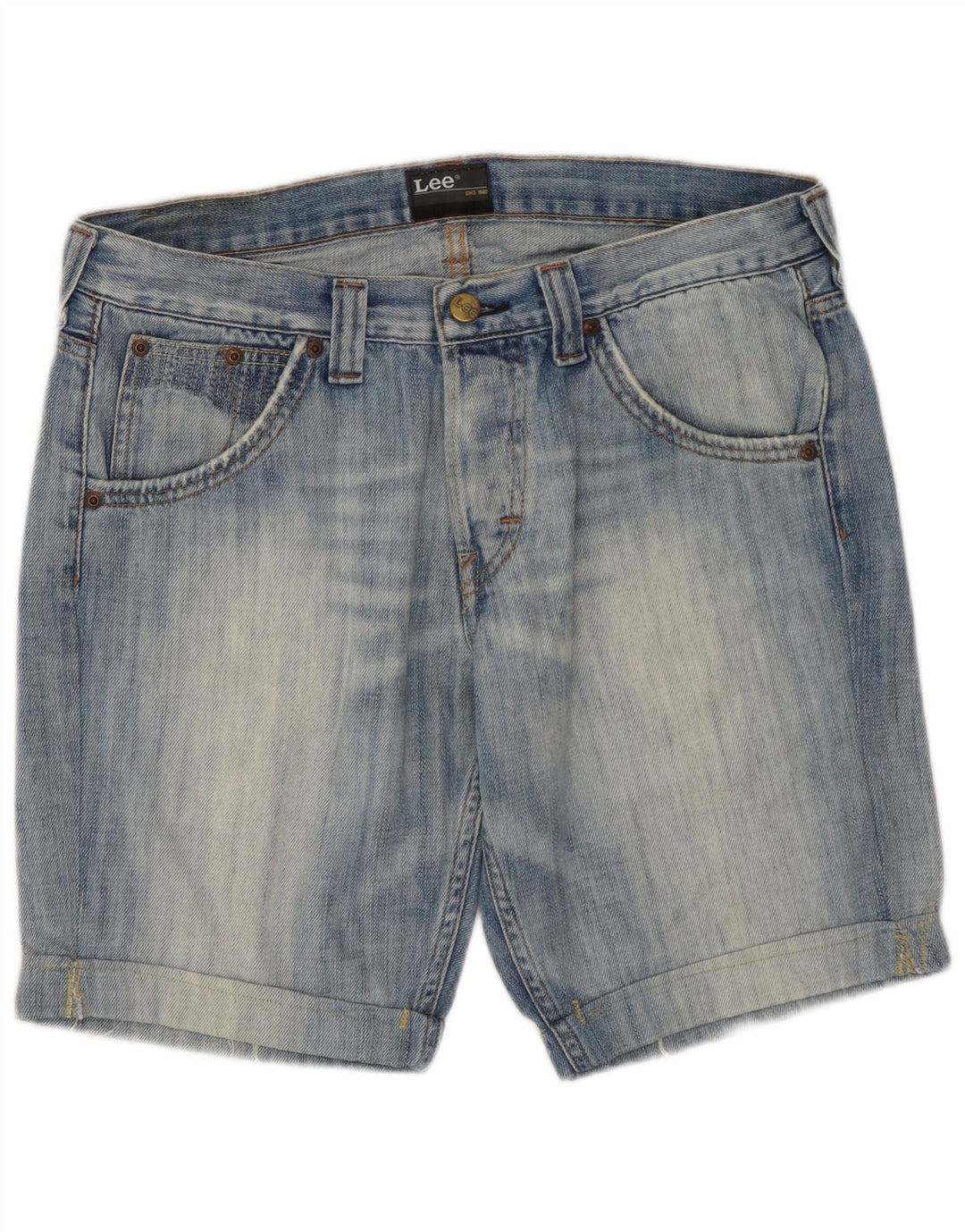 Pantaloncini di jeans Ripley da uomo Lee W31 cotone blu medio