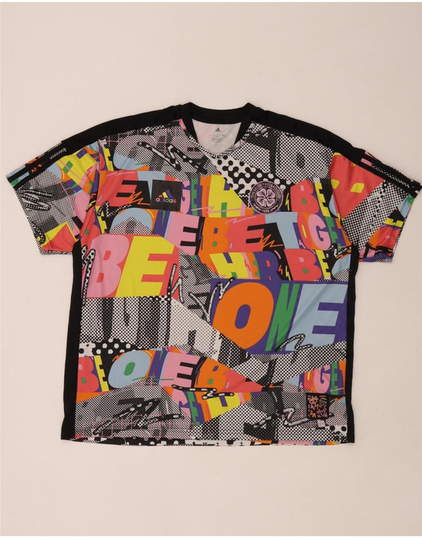 T-shirt grafica da uomo Adidas Top grande multicolore