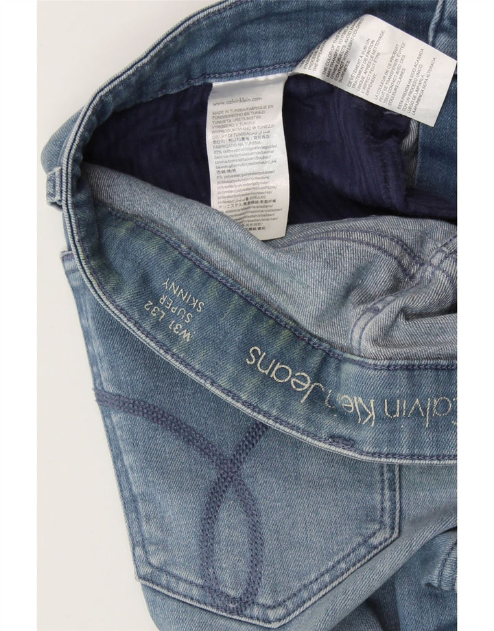 CALVIN KLEIN Jeans super skinny da donna W31 L32 cotone blu