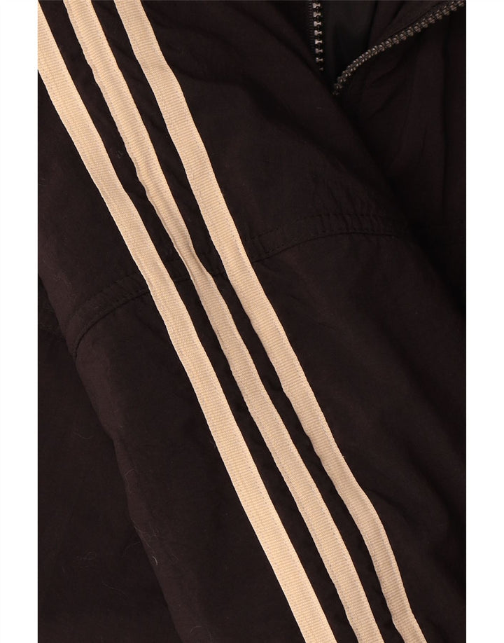 Giacca a vento grafica da uomo Adidas UK 40/42 Medium Black Colourblock