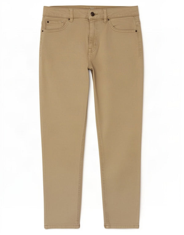 Pantaloni casual corti Marks & Spencer da donna UK 12 medi W30 L25 Beige