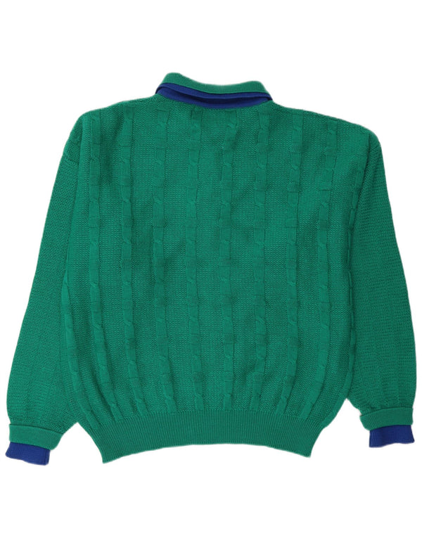 SETTEBELLO Maglione da uomo con collo alto XL in lana verde
