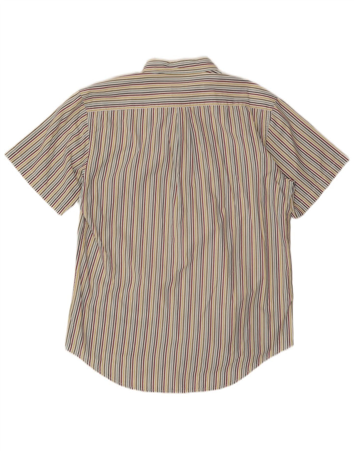 Camicia a maniche corte da uomo di Dack Grande cotone gessato multicolore