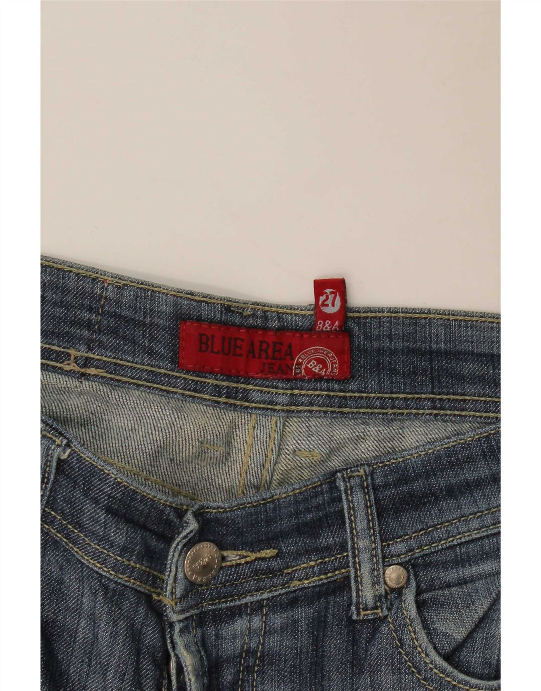 Jeans bootcut vintage da donna W27 L31 blu