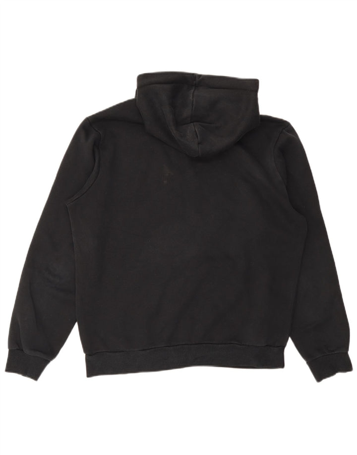 Felpa con cappuccio grafica PUMA da uomo, cotone nero medio