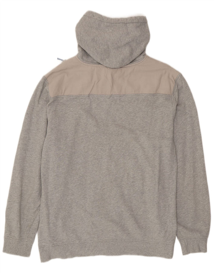 VINEYARD VINES Maglione con cappuccio da uomo grande in cotone grigio