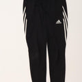 Pantaloni da tuta Adidas Climalite da uomo medio poliestere nero