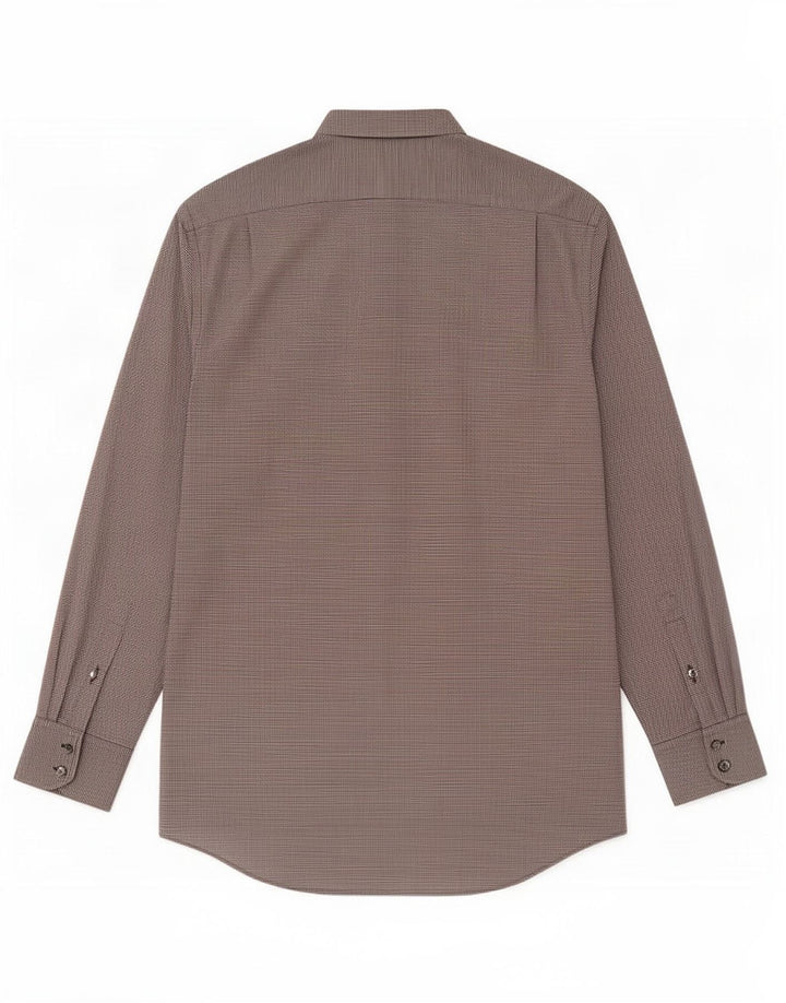 Camicia da uomo Lacoste taglia 40 cotone geometrico nero medio