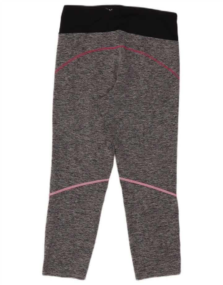 MARKS & SPENCER Leggings Capri da donna UK 10 Small Grey Colourblock