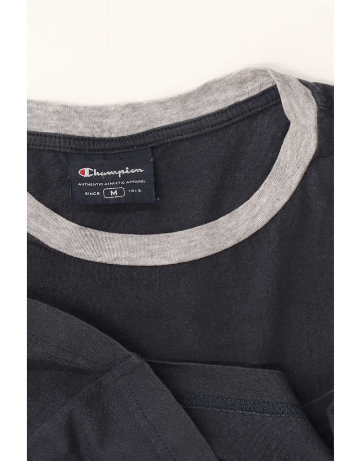 T-shirt grafica da uomo Champion Top medio blu navy
