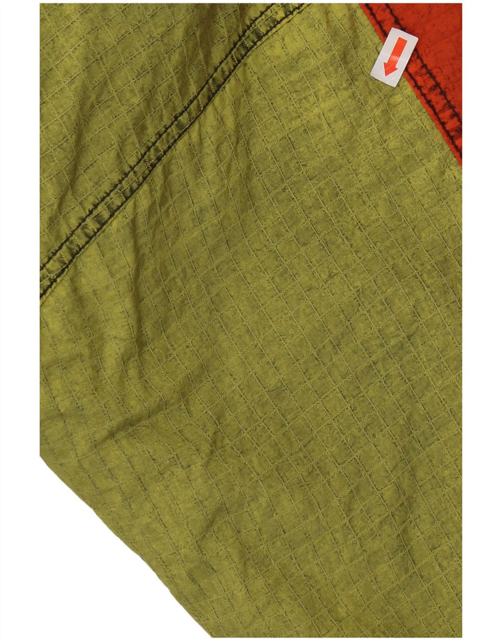 Tuta da sci vintage da uomo con cappuccio IT 52 Large Blu Colourblock in poliammide