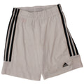 Pantaloncini sportivi Adidas Aeroready da ragazzo 9-10 anni in poliestere bianco