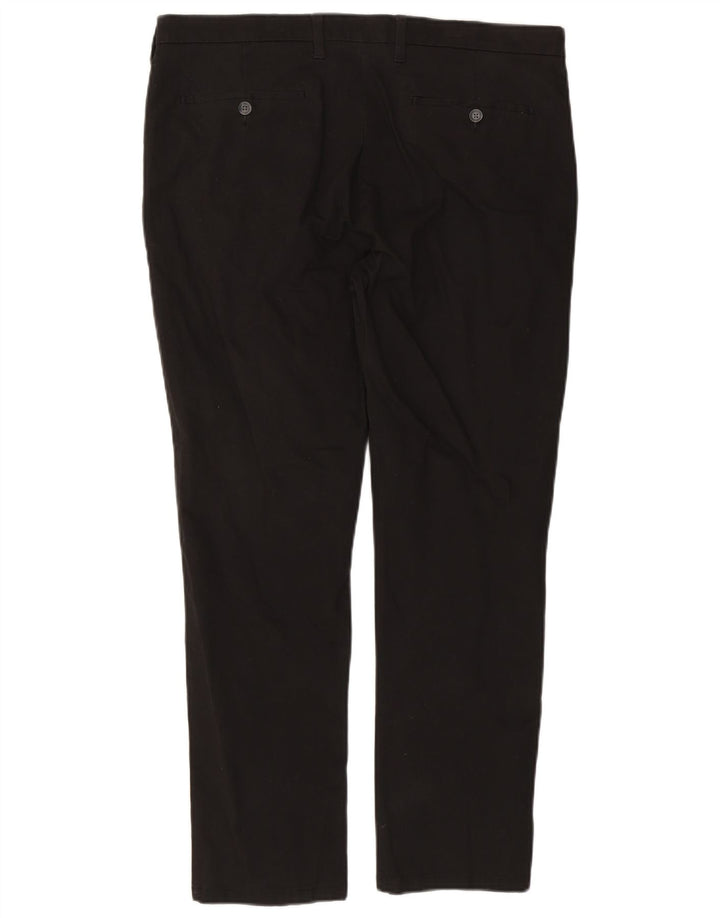 Pantaloni chino slim da uomo Marks & Spencer W38 L29 cotone nero