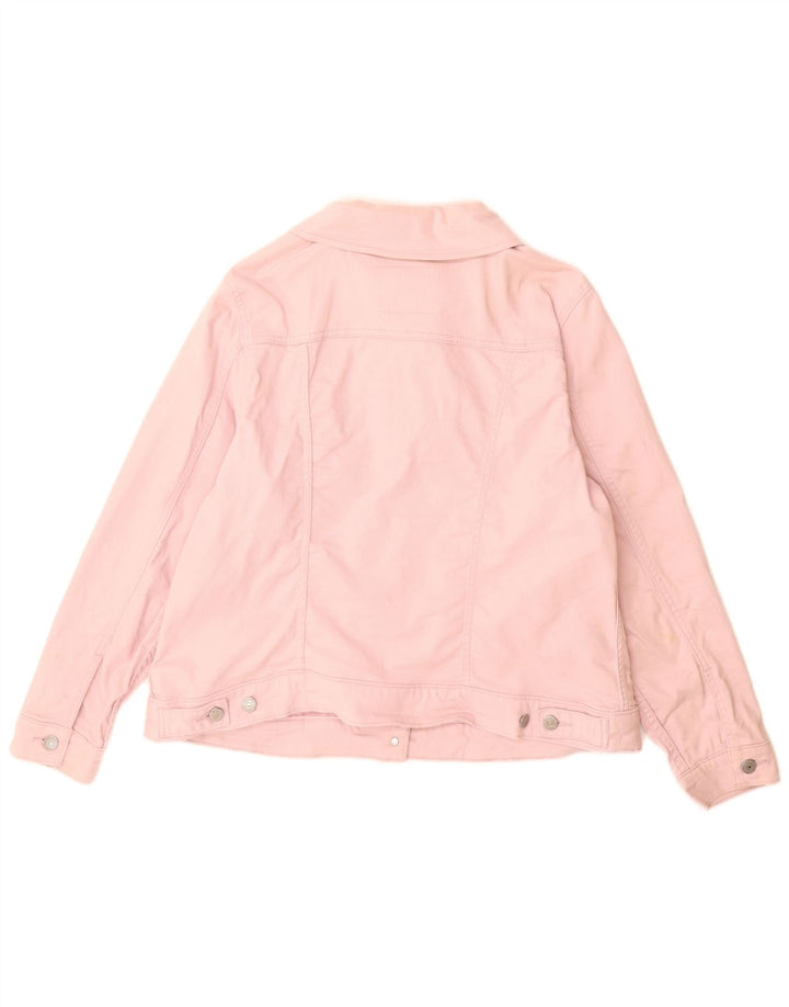 Giacca in denim da donna Levi's UK 18 XL cotone rosa