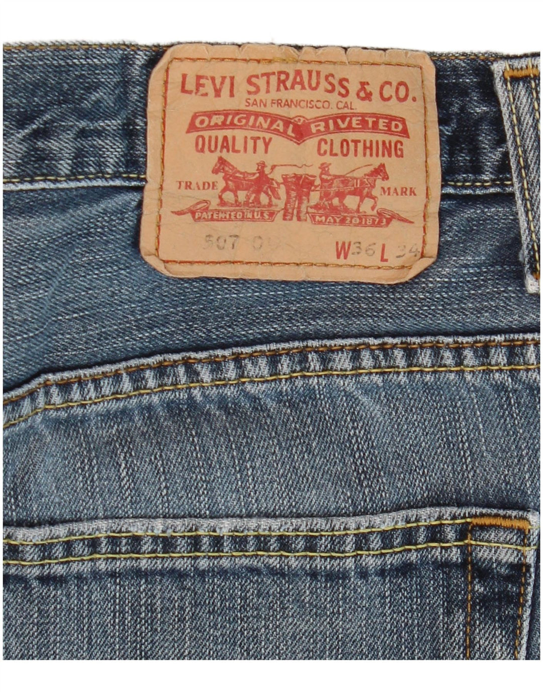 Levi's Uomo 507 Jeans dritti W36 L28 Blu