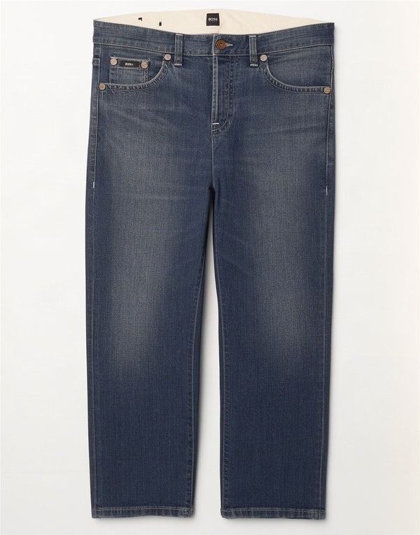 Jeans larghi da uomo Hugo Boss W36 L27 Blu