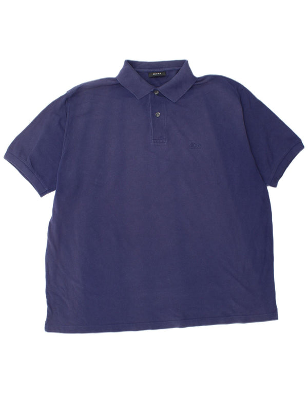 Polo da uomo HUGO BOSS 3XL cotone blu navy