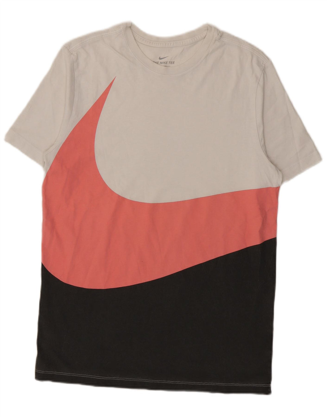 T-shirt grafica da uomo Nike Top in cotone color block bianco medio