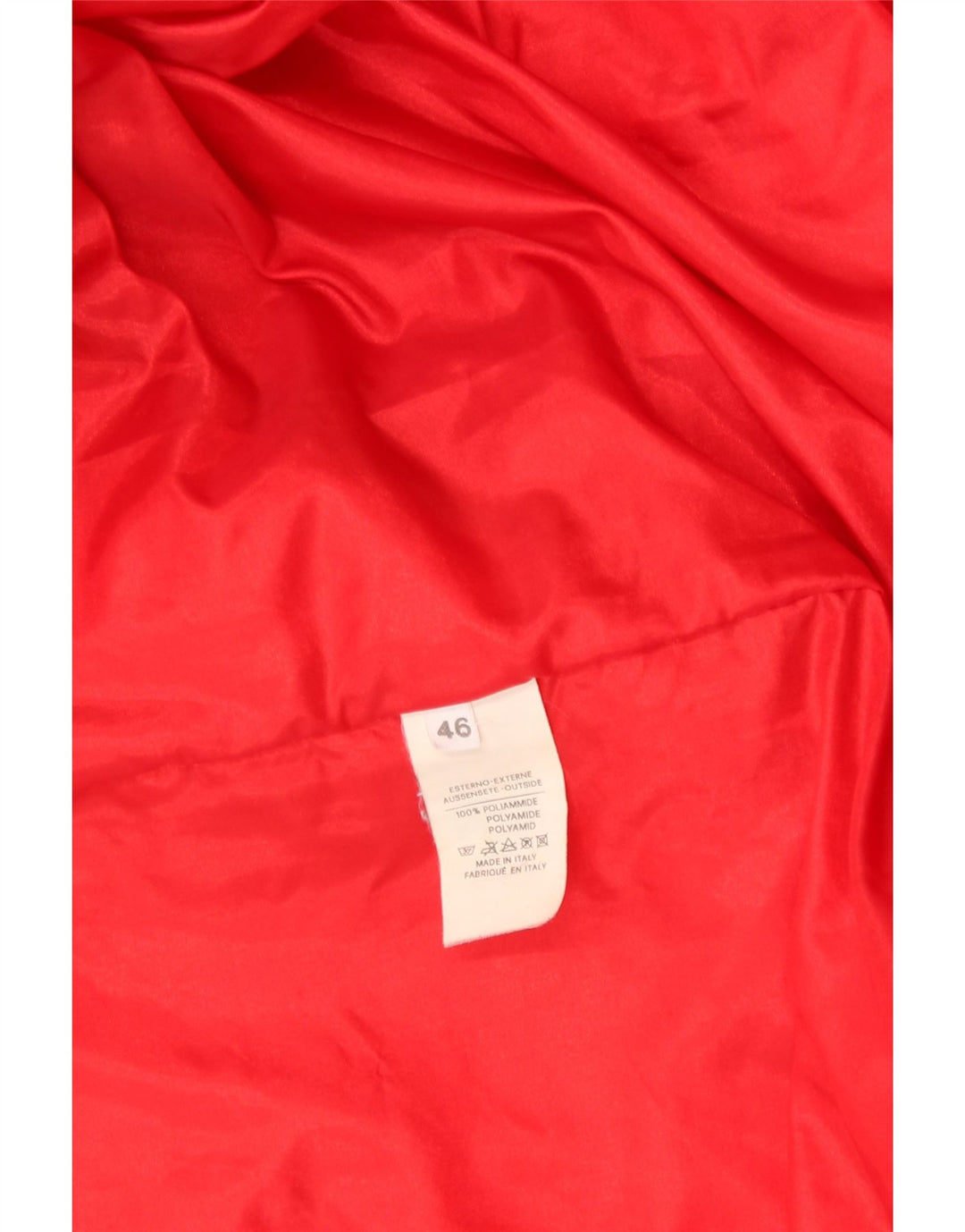 Giacca a vento con cappuccio da uomo VINTAGE IT 46 Large Red Colourblock