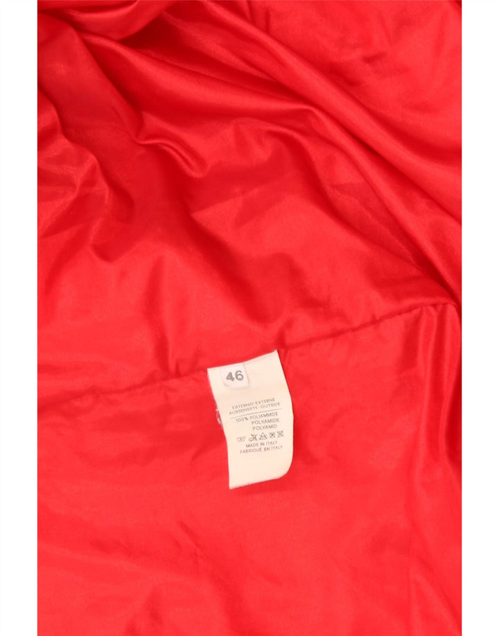 Giacca a vento con cappuccio da uomo VINTAGE IT 46 Large Red Colourblock