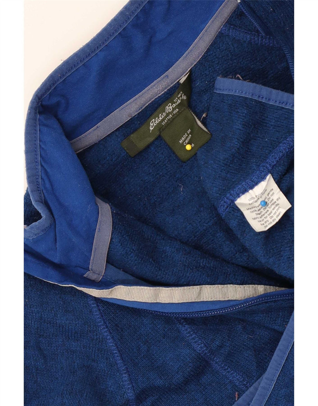 Eddie Bauer Giacca da tuta da donna UK 14 Poliestere blu medio