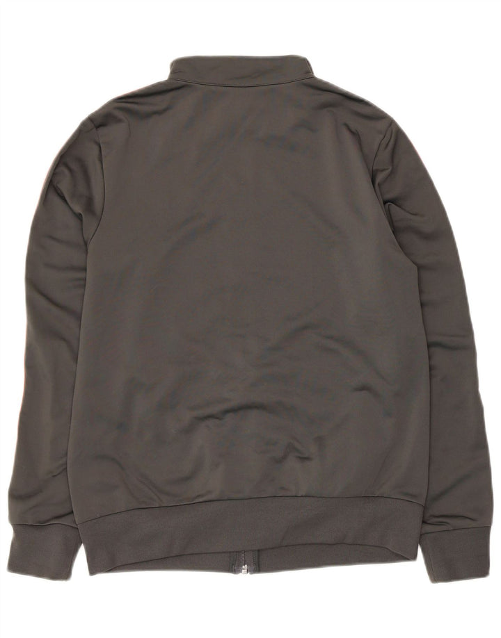 Giacca da tuta da donna Adidas UK 12/14 Poliestere grigio medio