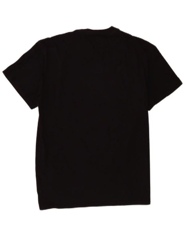T-shirt grafica da uomo Tommy Hilfiger Top in cotone nero medio