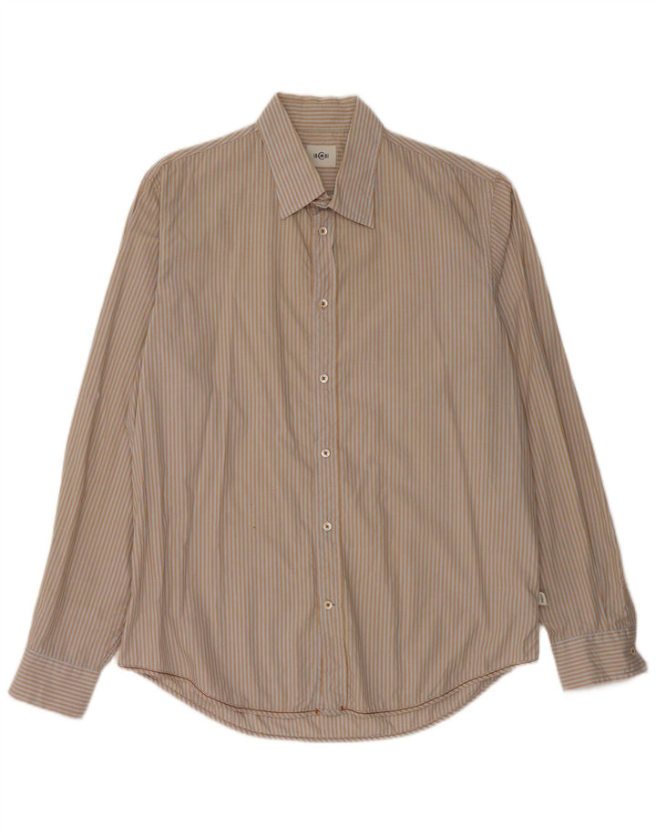 Camicia da uomo Cerruti 1881 a righe larghe beige