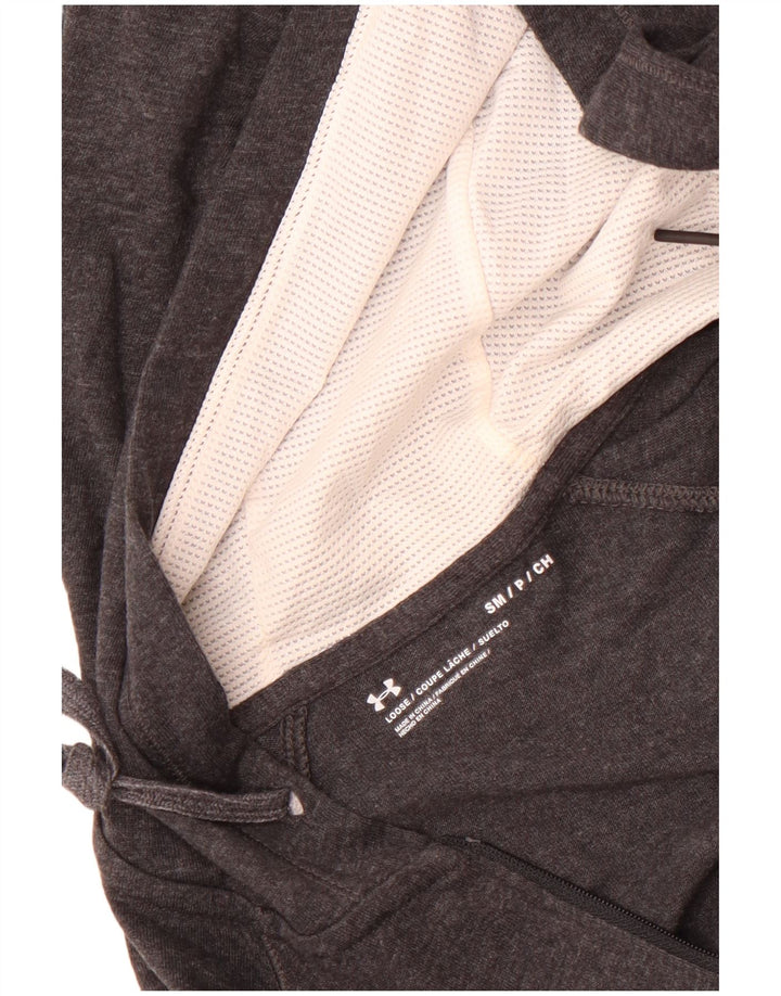 Maglione con cappuccio e zip da donna Under Armour UK 10 piccolo grigio