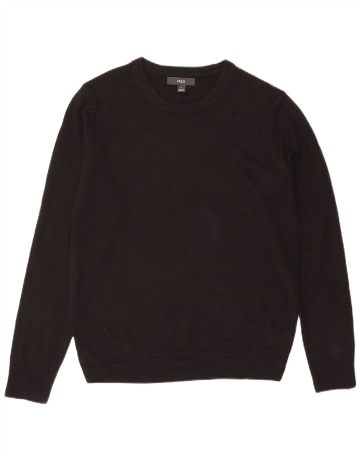 Maglione girocollo da uomo Marks & Spencer UK 38/40 Acrilico grigio medio