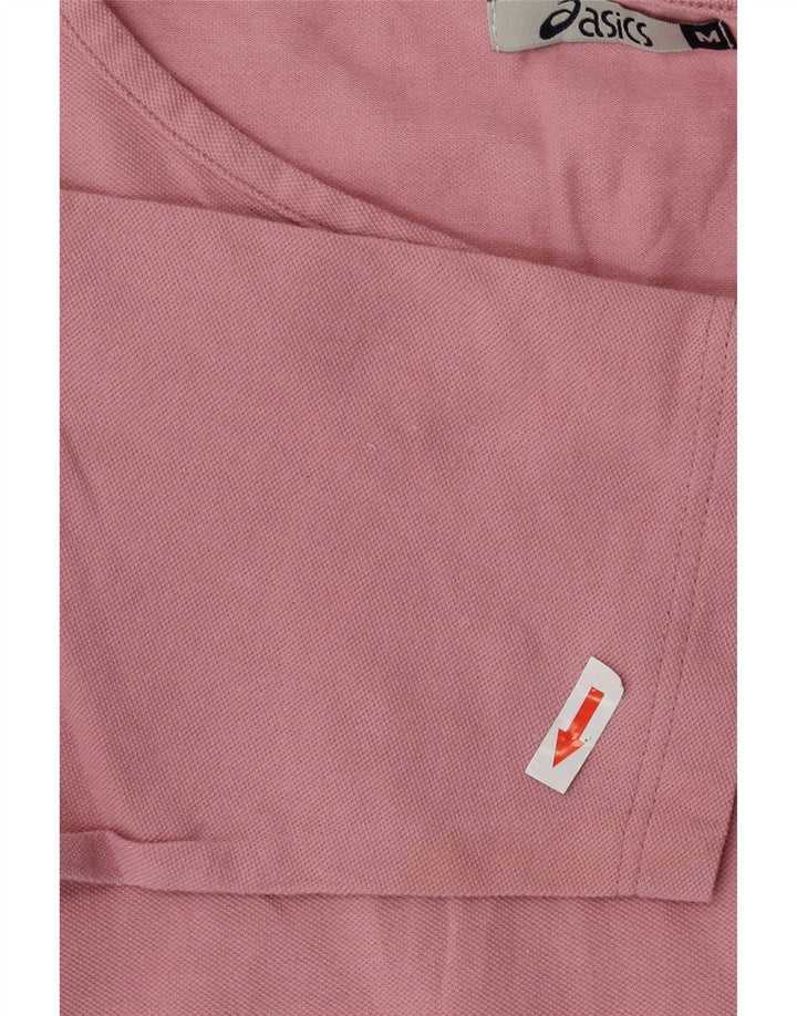 Top Asics Donna Manica 3/4 UK 12 Cotone Rosa Medio