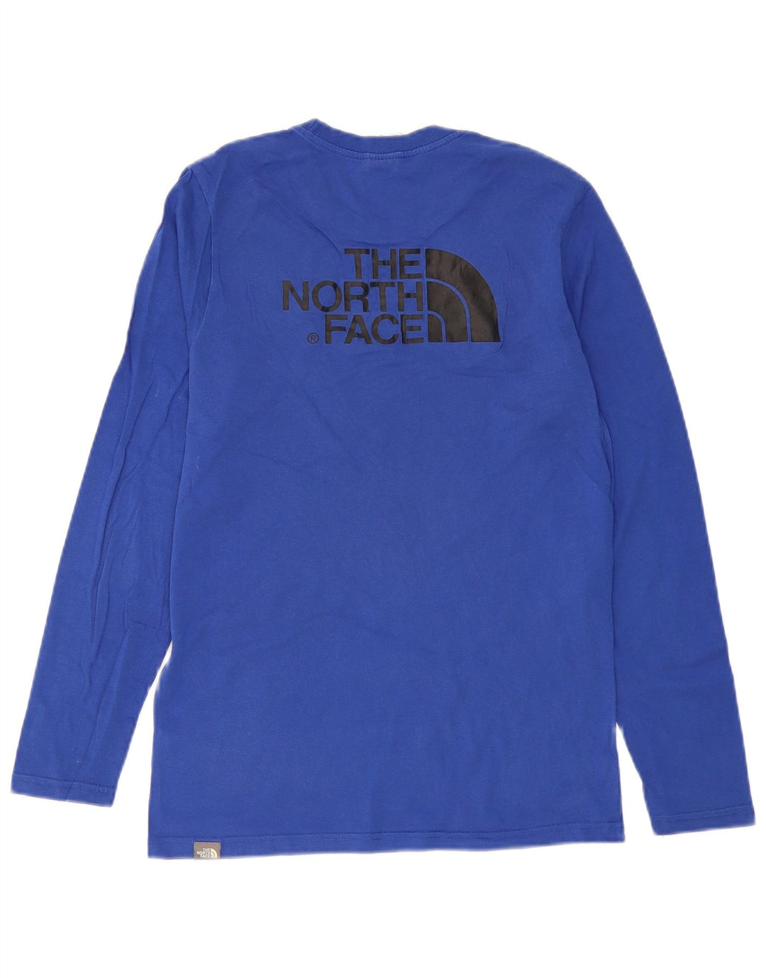THE NORTH FACE Top grafico da uomo a maniche lunghe in cotone blu piccolo